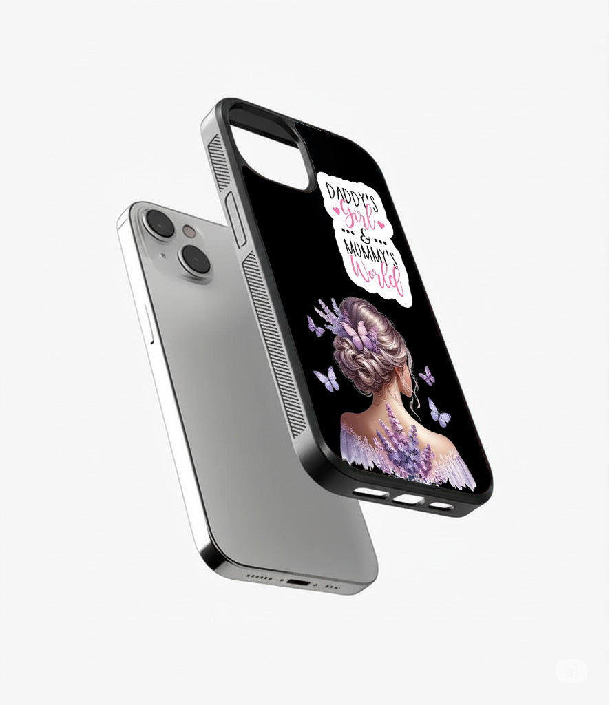 Dreamy Butterfly Princess Glass Cover