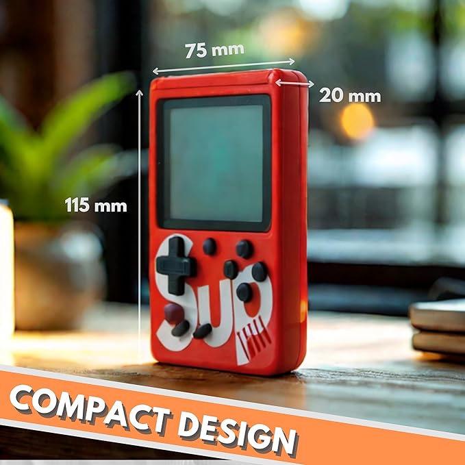 Rechargeable Video Game for Kids, SUP Handheld 400 in 1 Retro Game Box Console for Kids with TV Output
