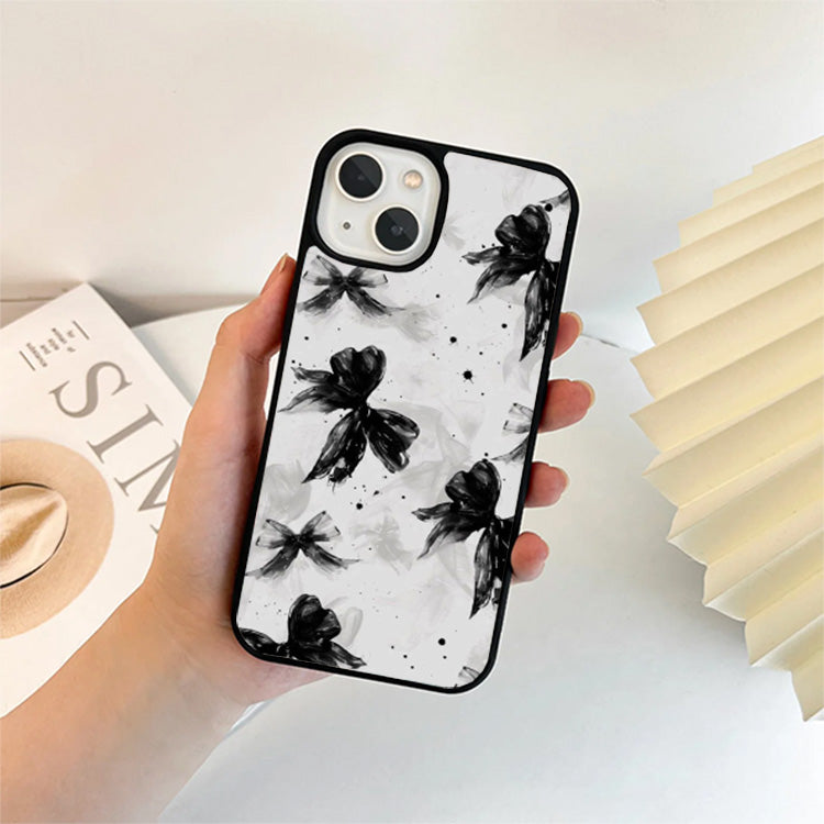 Black Ribbon with Gray Glass Cover
