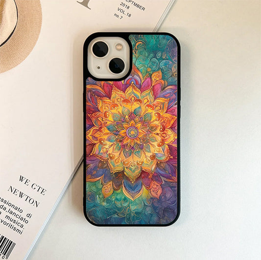 Colorful Mandala Glass Cover