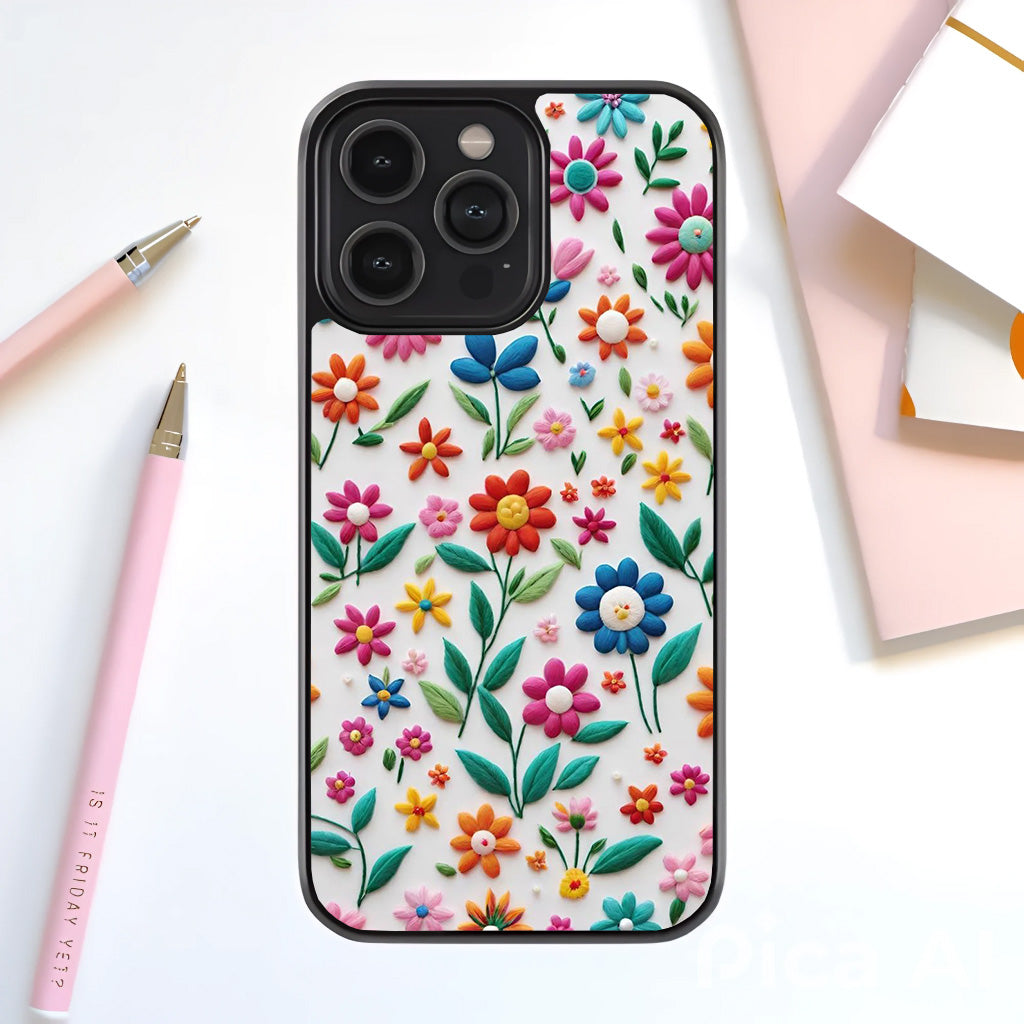 Colorful Meadow Mix Glass Cover