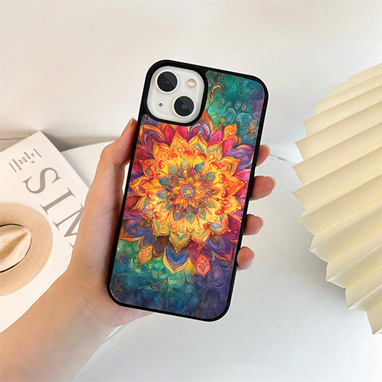 Colorful Mandala Glass Cover