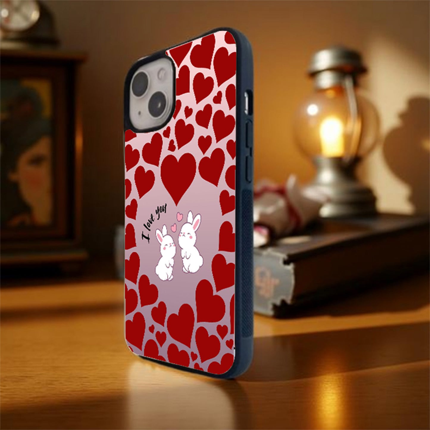 Endless Love Bunnies Glass Cover