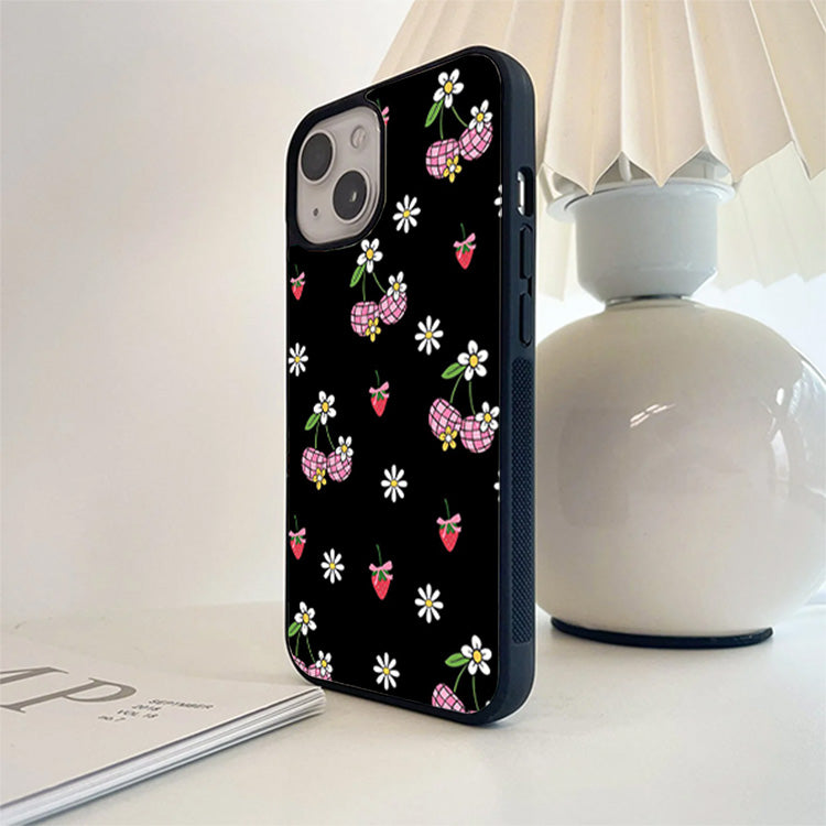 Flower with Strobery Glass Cover