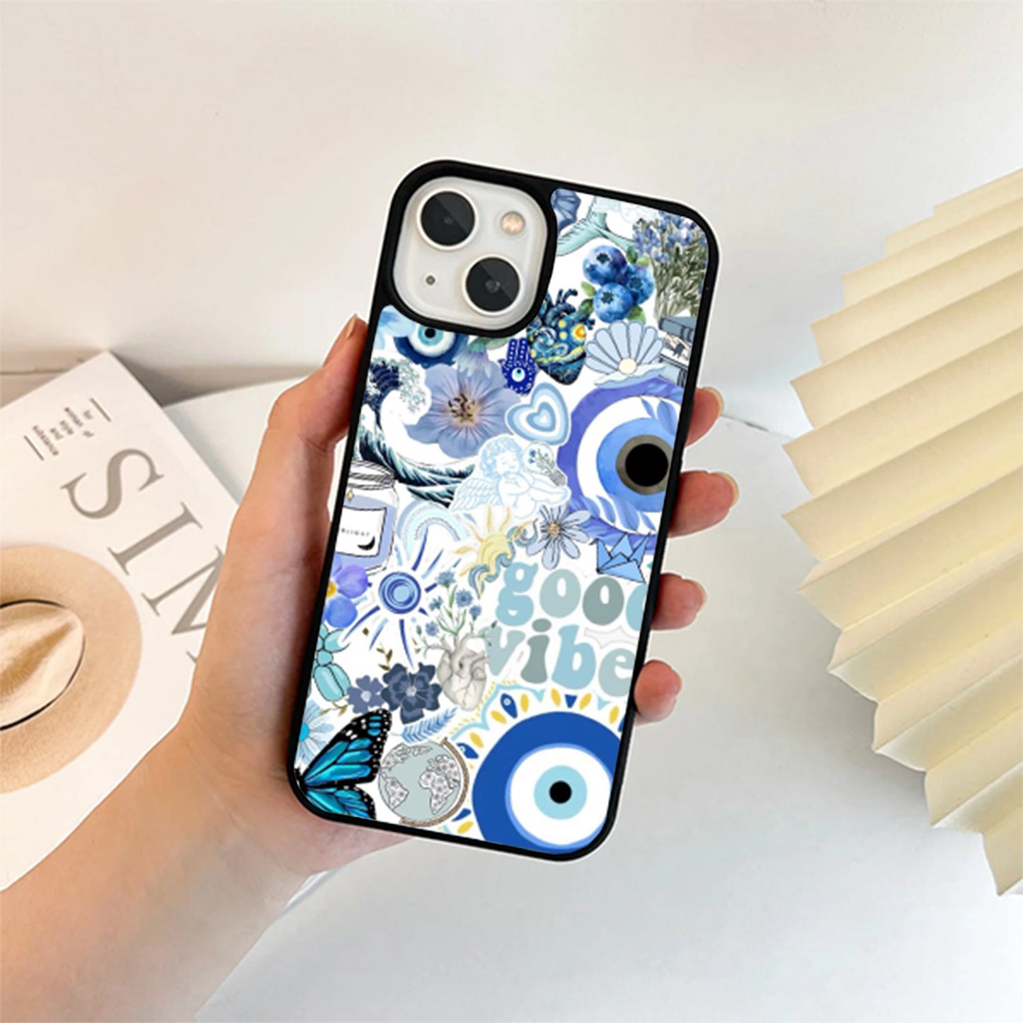 Good Vibes Eyes Glass Cover