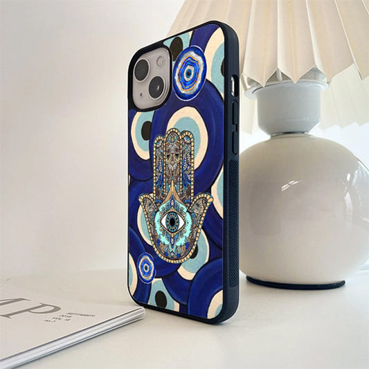 Hand Evil Eye Glass Cover