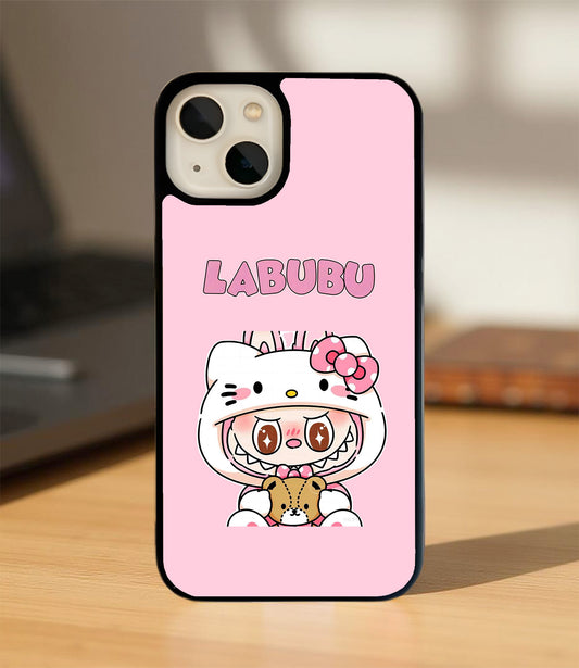 Hello Kitty Labubu Glass Cover