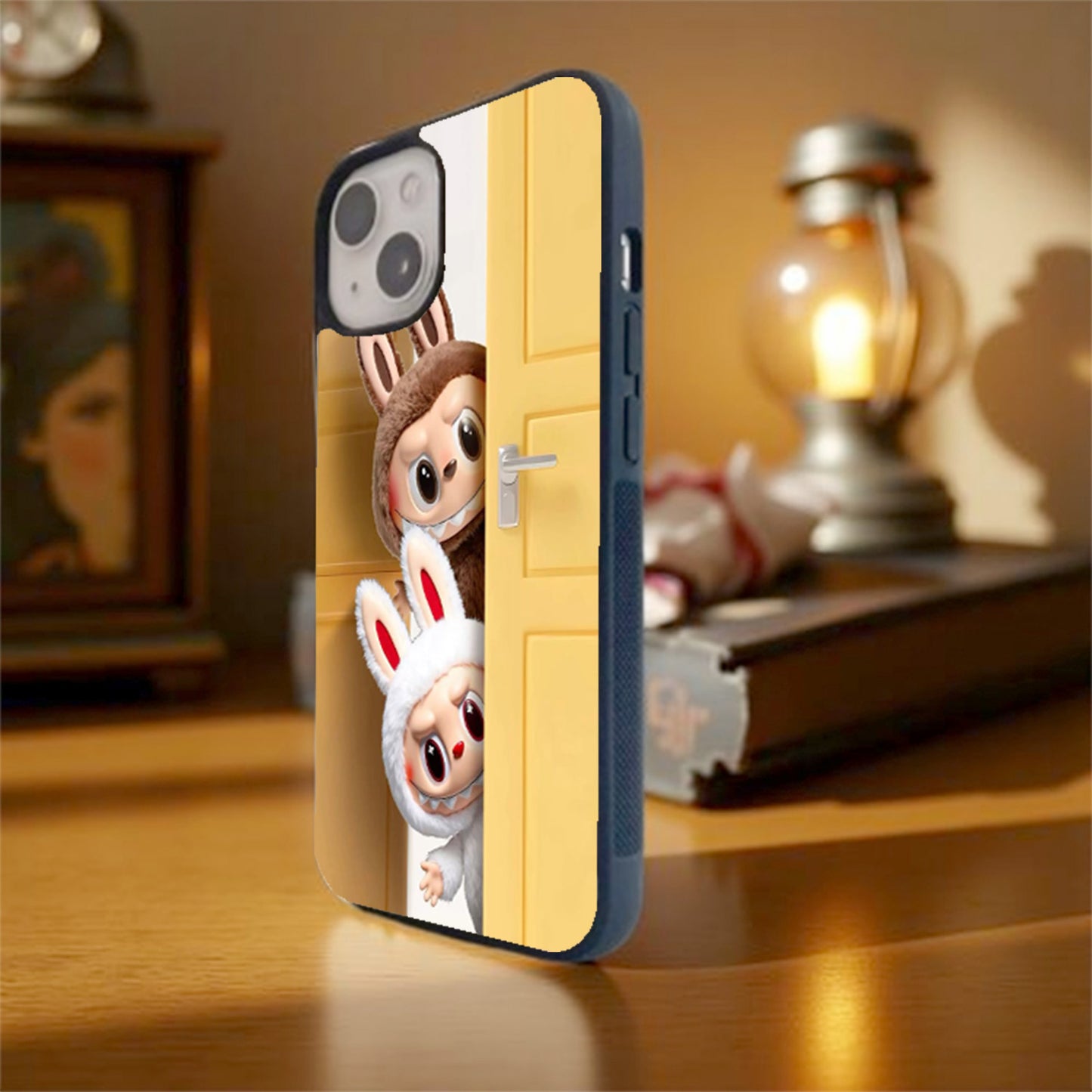 Hidden Labubu Duo Glass Cover