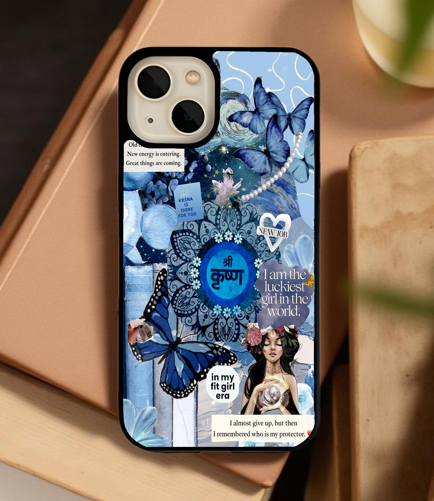 Krishna's Grace Glass Cover