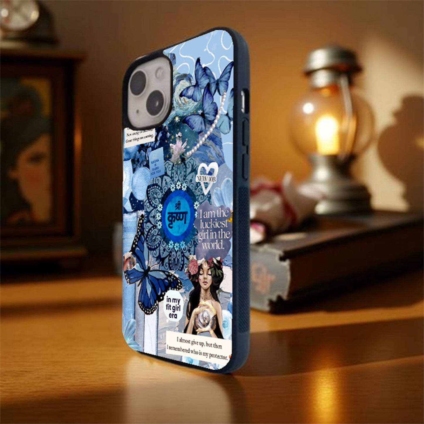 Krishna's Grace Glass Cover