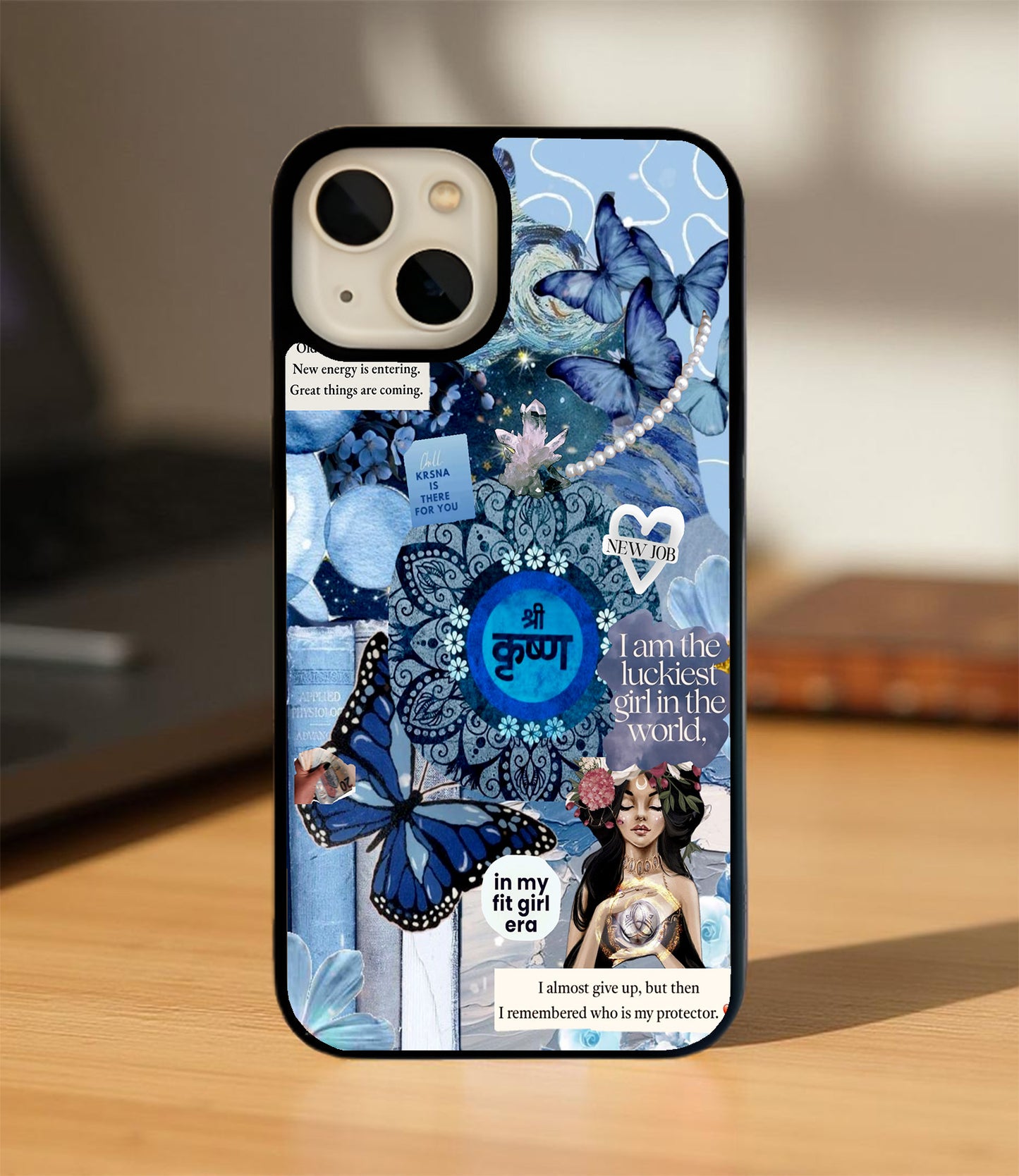 Krishna's Grace Glass Cover