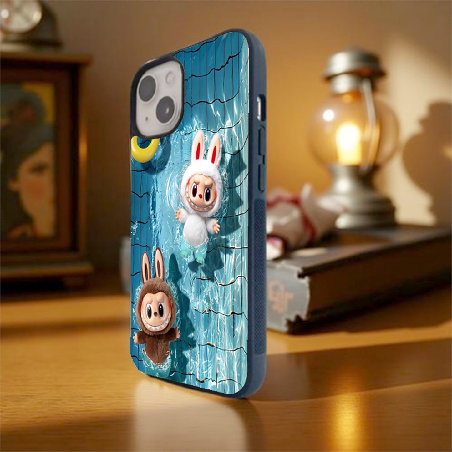 Labubu Swim Fun Glass Cover