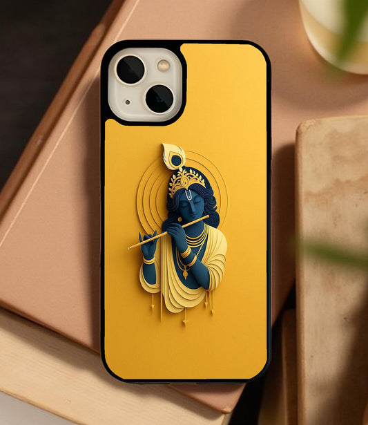 Mystic Krishna Glass Cover