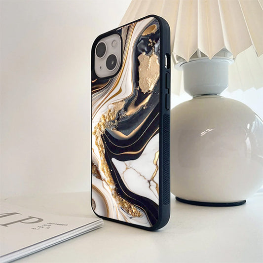 Noir Elegance Phone Cover  Glass Case