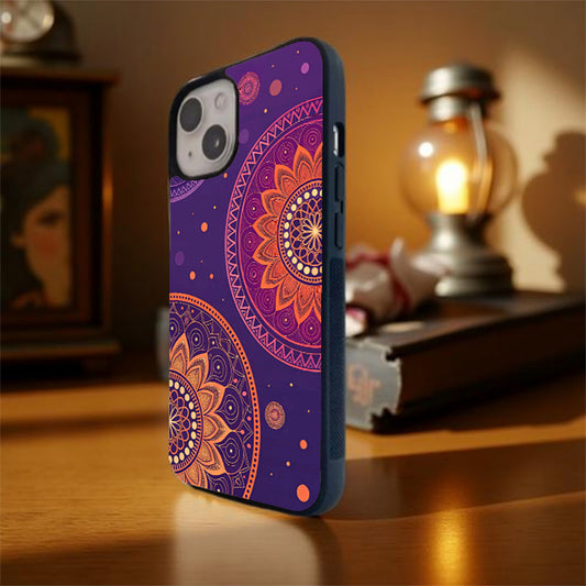 Purple Haze Mandala Glass Cover