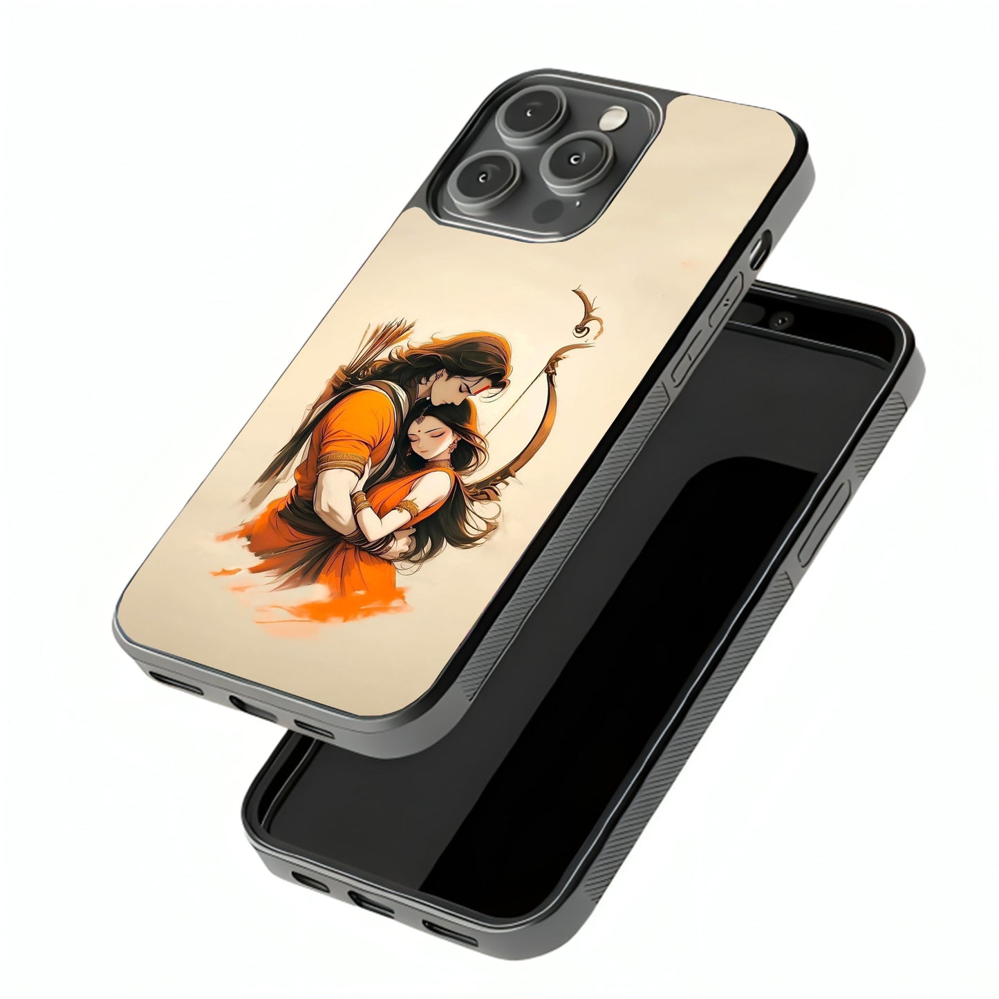 Ram Sita Love Glass Cover