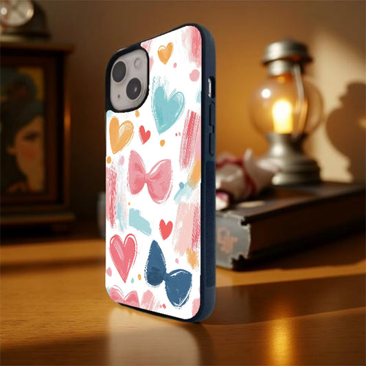 Romantic Strokes Glass Cover
