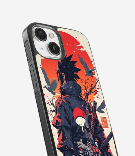 Sharingan Sunset Sasuke Glass Cover