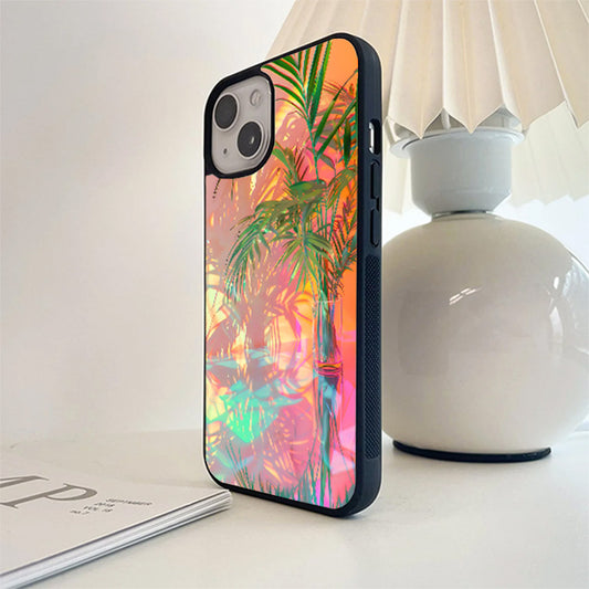 Sunset Jungle Reflections Glass Case