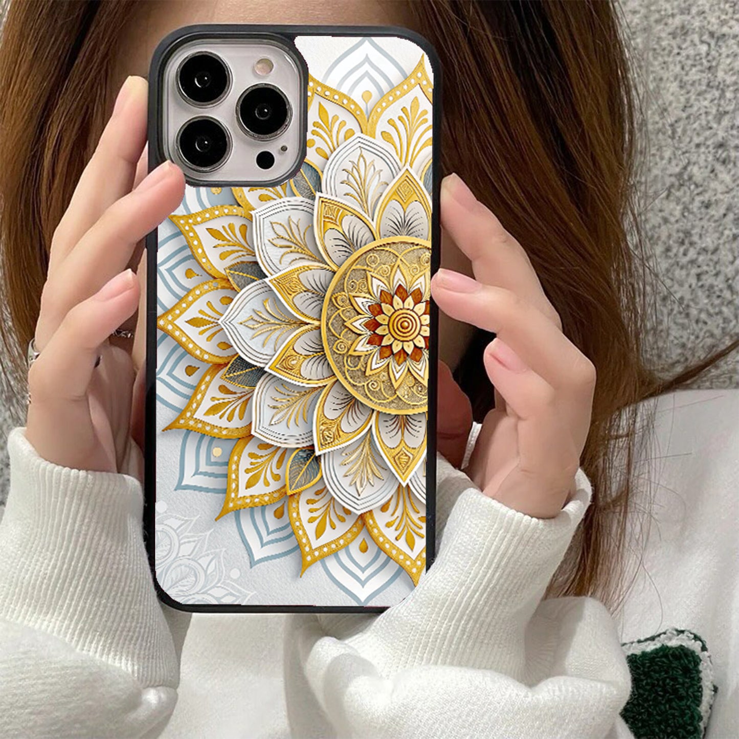 Sunstone Mandala Glass Cover