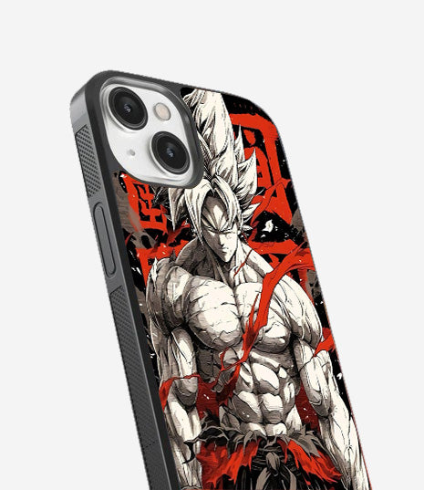 Super Saiyan White Goku Glass Cover