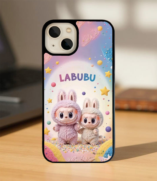 Sweet Labubu Duo Glass Cover
