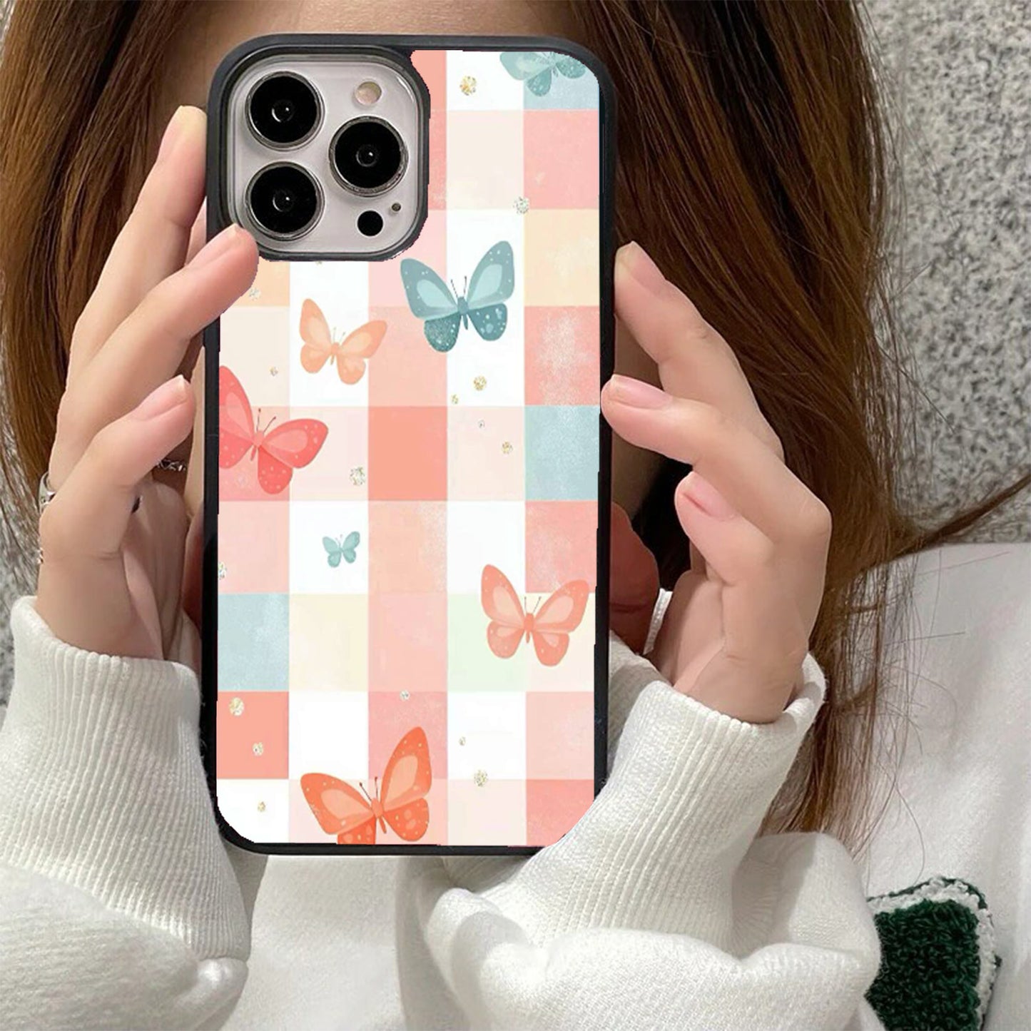 The Butterfly Quilt Glass Cover