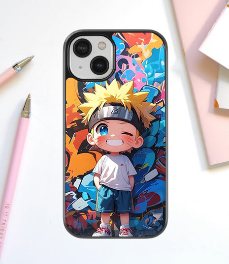 Young Naruto Street Glass Cover