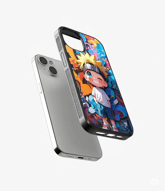 Young Naruto Street Glass Cover