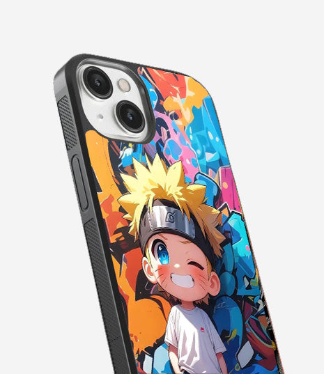 Young Naruto Street Glass Cover