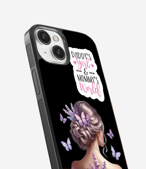 Dreamy Butterfly Princess Glass Cover