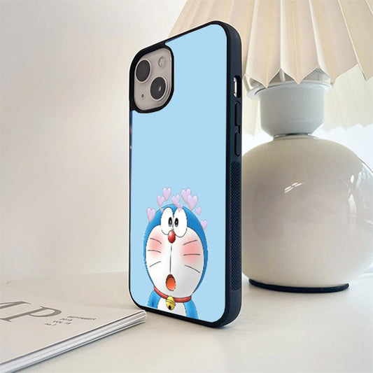 Doremon Heart Glass Cover