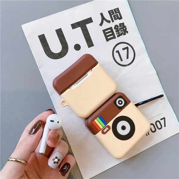 INSTAGRAM PROTECTIVE SILICONE AIRPODS CASE COVER FOR 1/2, 3 AND AIRPODS PRO