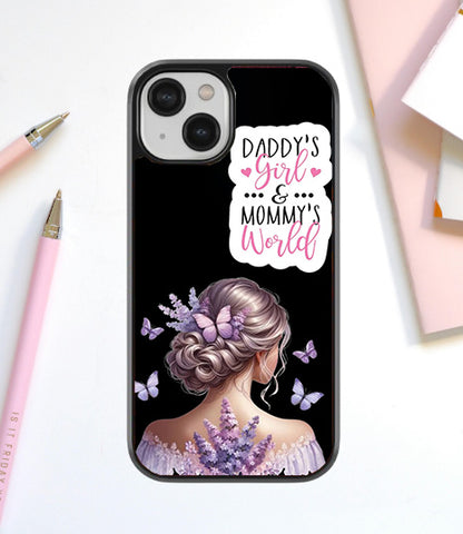 Dreamy Butterfly Princess Glass Cover