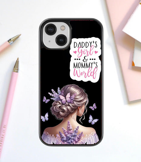 Dreamy Butterfly Princess Glass Cover