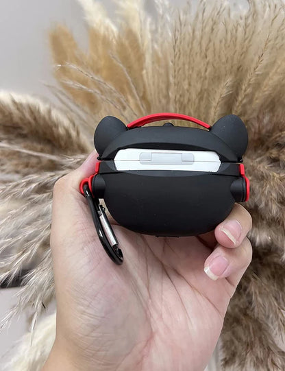 RED DJ BULL DOG SILICONE AIRPODS CASE COVER FOR AIRPODS PRO 2