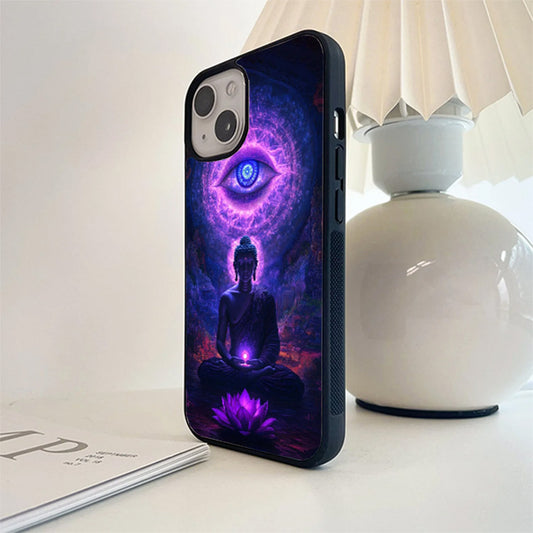 Budha Evil Eye Glass Cover