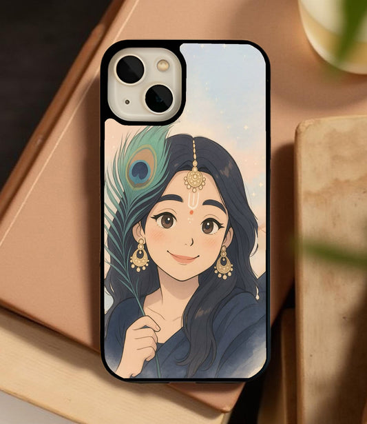 Beloved of Krishna Glass Cover