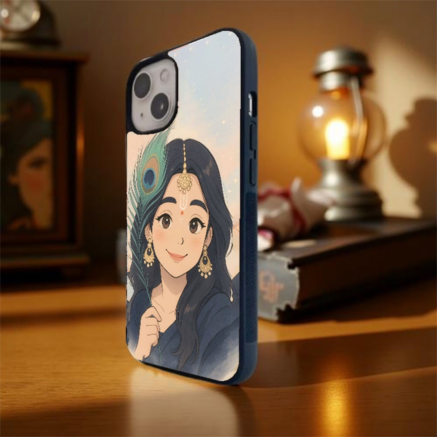 Beloved of Krishna Glass Cover