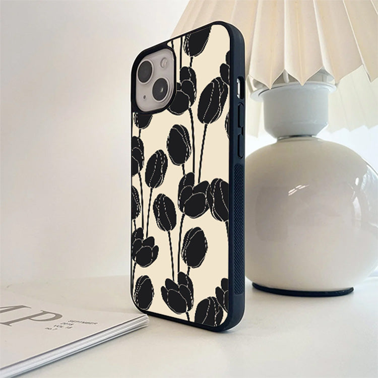 Black Designer Tulip Glass Cover