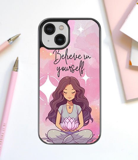 Blieve In Yourself Glass Cover