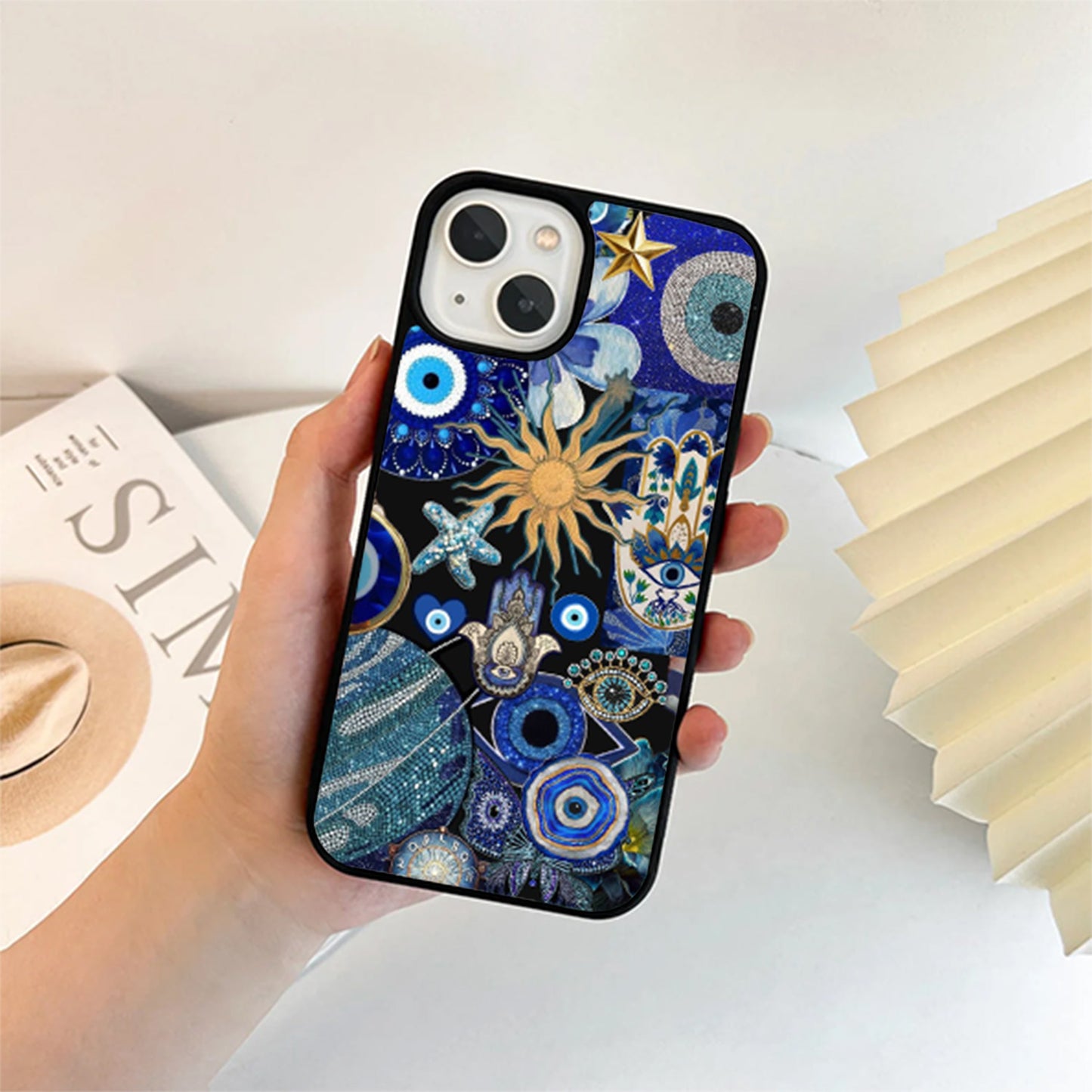 Charm Evil Eye Glass Cover