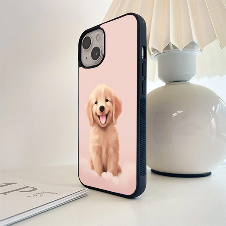 Cute Little Dog Glass Case