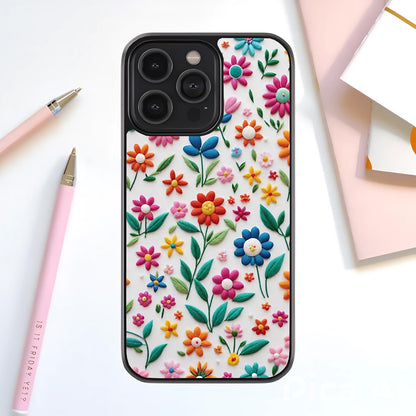 Colorful Meadow Mix Glass Cover