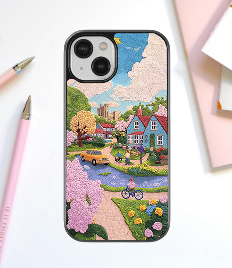 Cotton Cloud Village Glass Cover