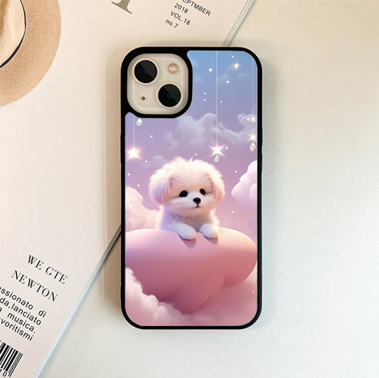 Cute Papi Dog Glass Case