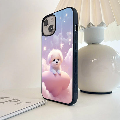 Cute Papi Dog Glass Case
