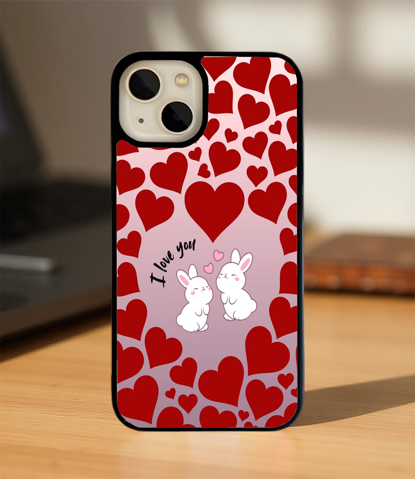 Endless Love Bunnies Glass Cover