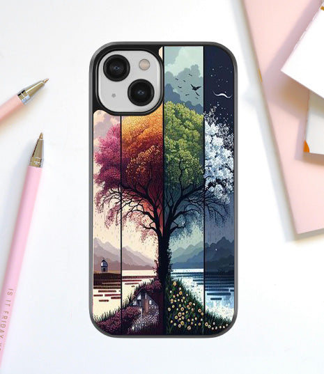 Four Seasons Tree Glass Cover
