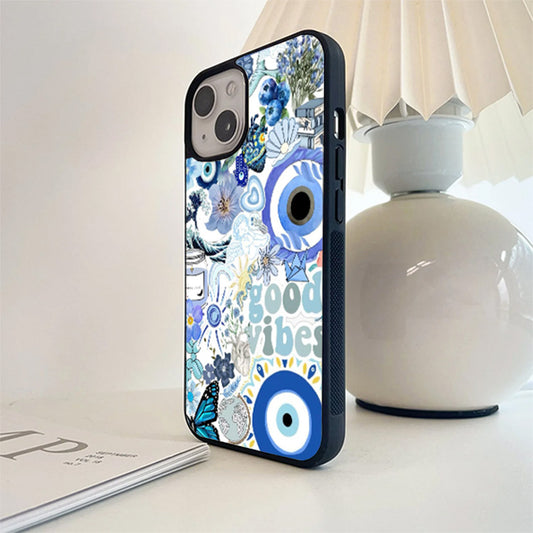 Good Vibes Eyes Glass Cover